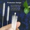 Reusable Straw Cleaning Brush Set with Stainless Steel Handles