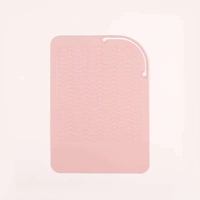 Heat-Resistant Silicone Mat for Hair Styling Tools