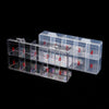 Clear Nail Tip Storage Box with Compartments
