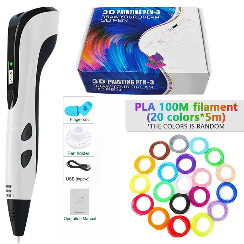 3D Printing Pen with LED Display