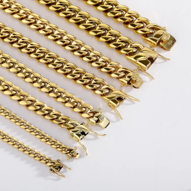 14K Gold Miami Cuban Link Necklace