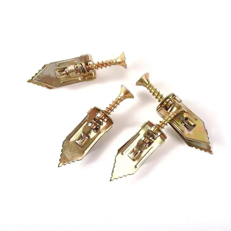 Self-Tapping Drywall Anchors with Expansion Screws – Heavy-Duty Zinc-Plated Steel Kit
