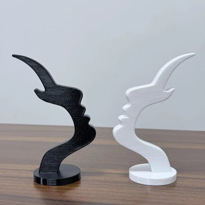 Minimalist 3D Printed Profile Face Eyeglass Holder