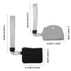 Compact Zippered Wristlet Wallet with Coin Pocket