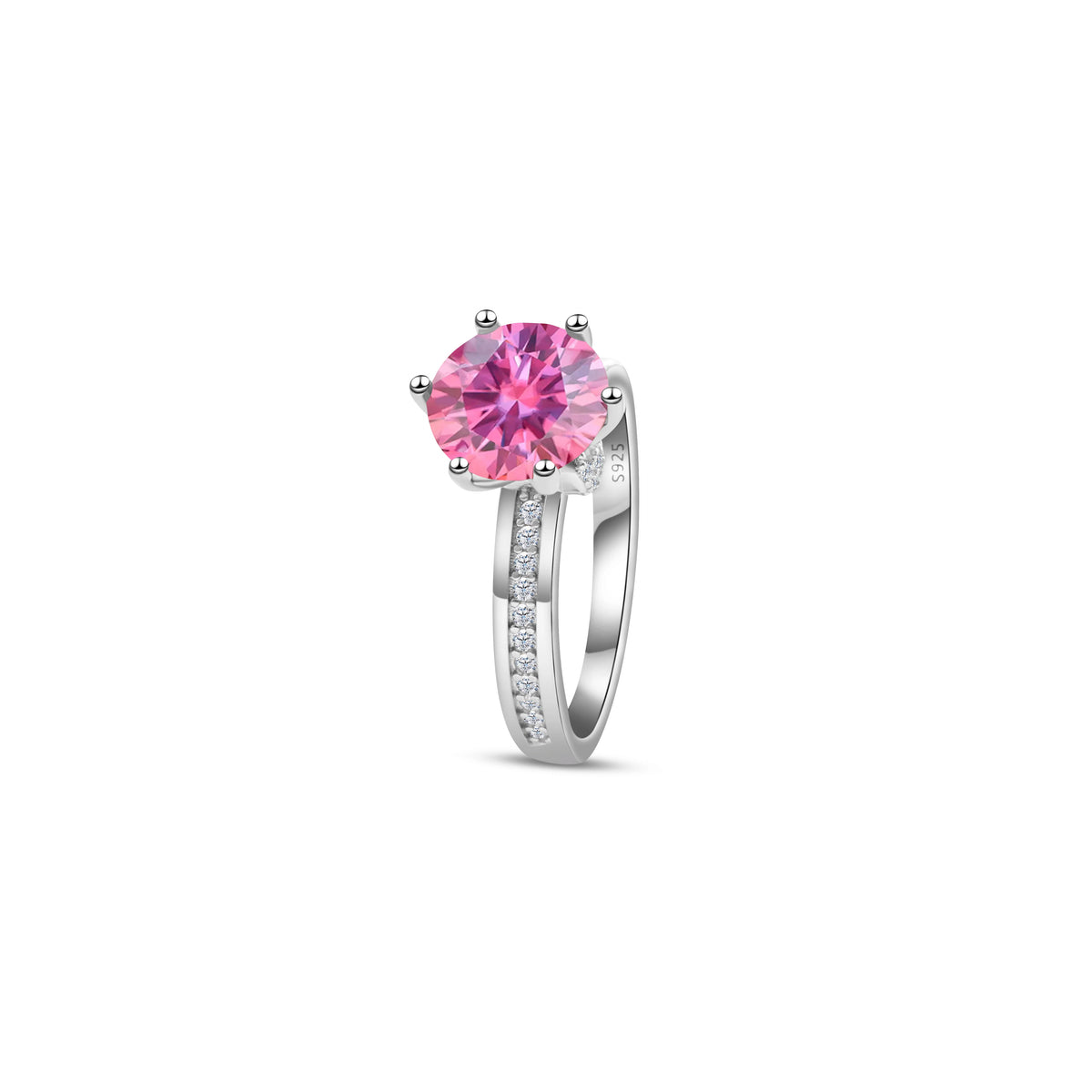 Lab-Created Moissanite Diamond Ring