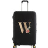 Elastic Luggage Cover with Gold Letter Design