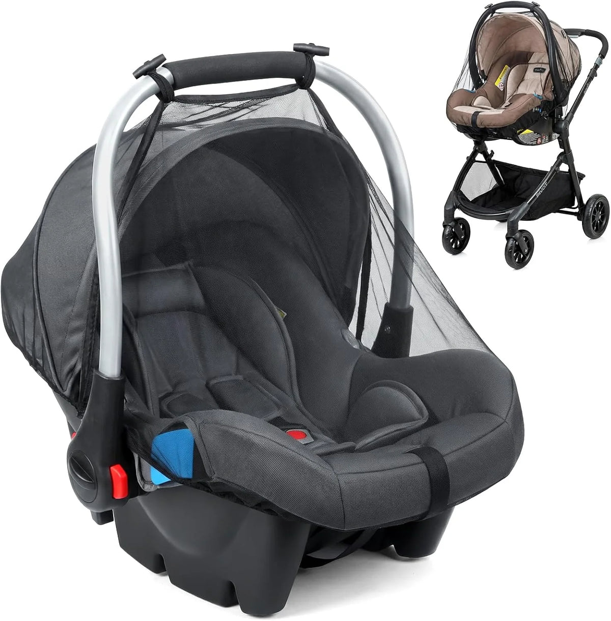 Universal Baby Stroller Mosquito Net with Elastic Edge