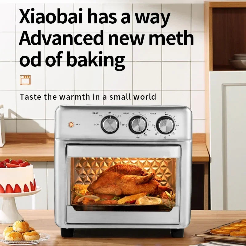 26L Large-Capacity Electric Air Fryer Oven with Viewing Window