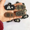 Reflective Glow-in-the-Dark Blood Type Tactical Patches with Hook and Loop Backing