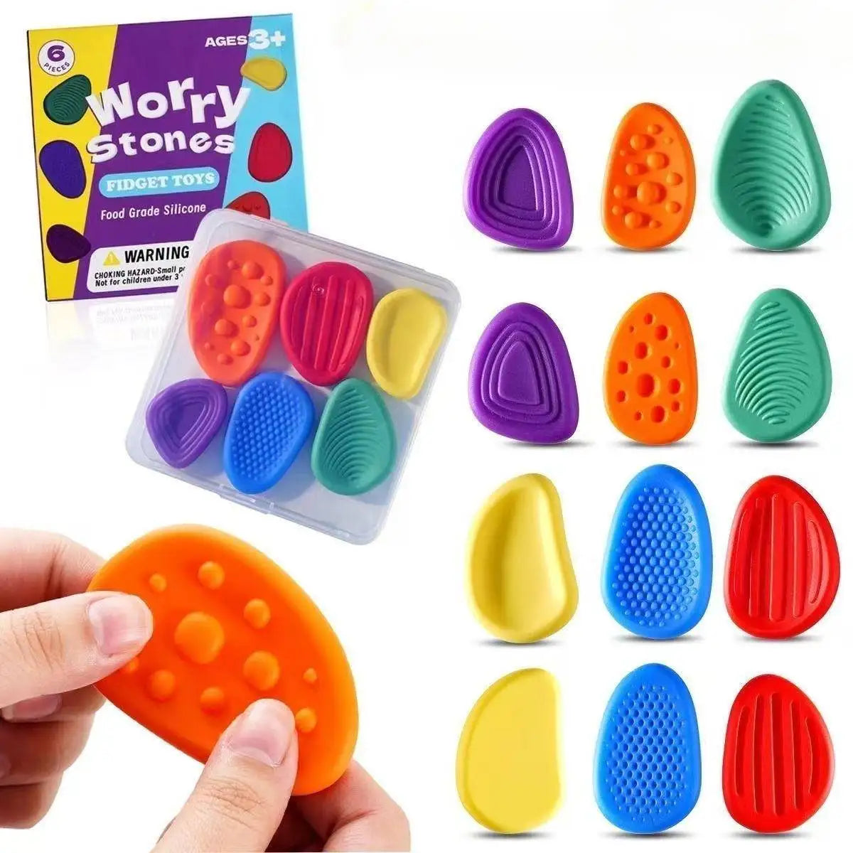 Tactile Sensory Stones for Anxiety Relief and Calm Focus