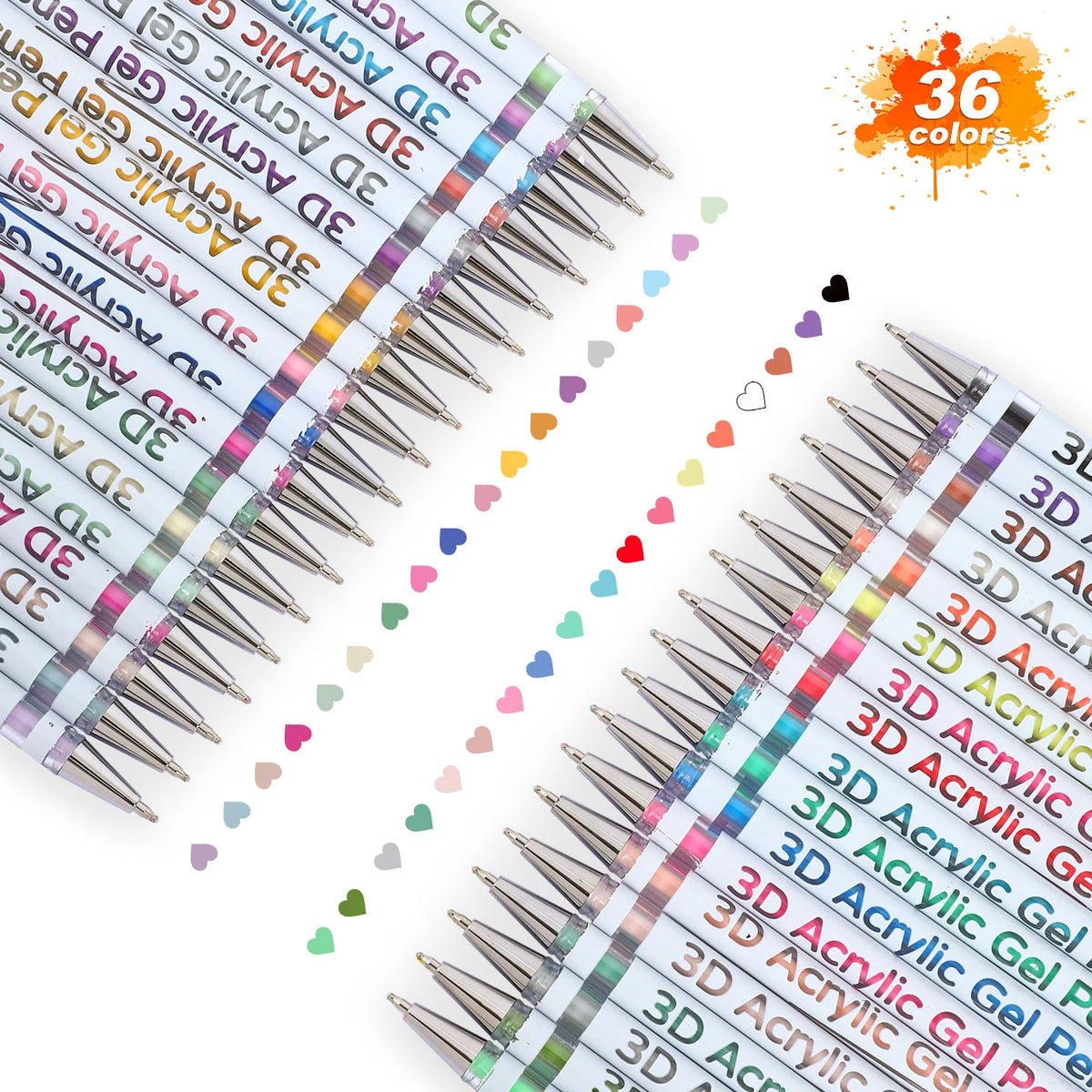3D Acrylic Gel Pen with Quick-Dry Ink for Art and Notes