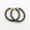 Rainbow Crystal Hoop Earrings