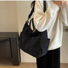 Multi-Pocket Corduroy Tote Bag – Large Capacity Casual Satchel for Travel, Work & Commute