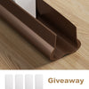 Flexible Door Draft Stopper with Soundproofing Seal