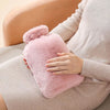 Reusable Hot Water Bottle with Soft Fleece Cover