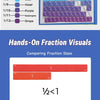 Magnetic Fraction Teaching Set with Charts & Erasable Practice Area