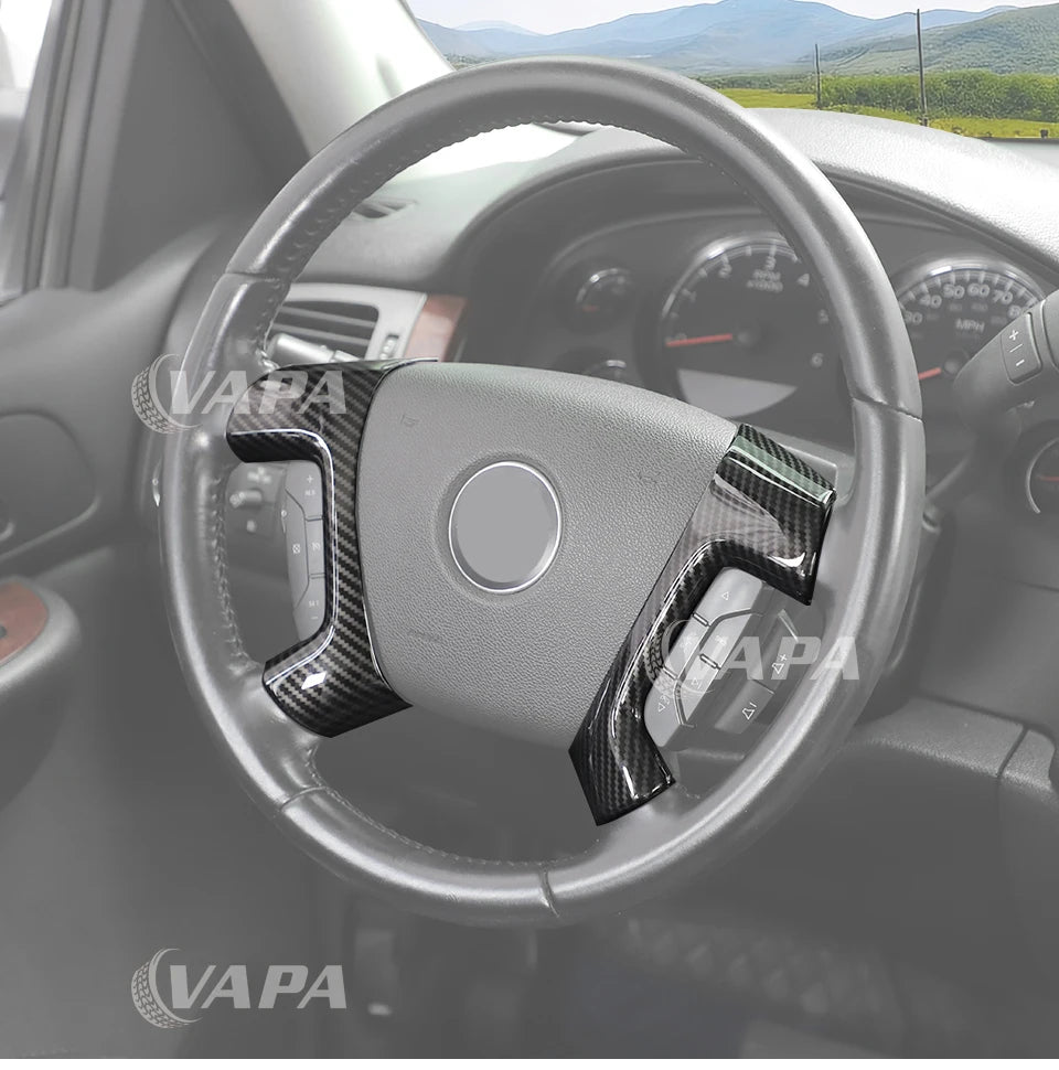 Car Steering Wheel Trim Cover for Chevrolet Suburban, Tahoe, Avalanche & GMC Sierra (2007-2013)