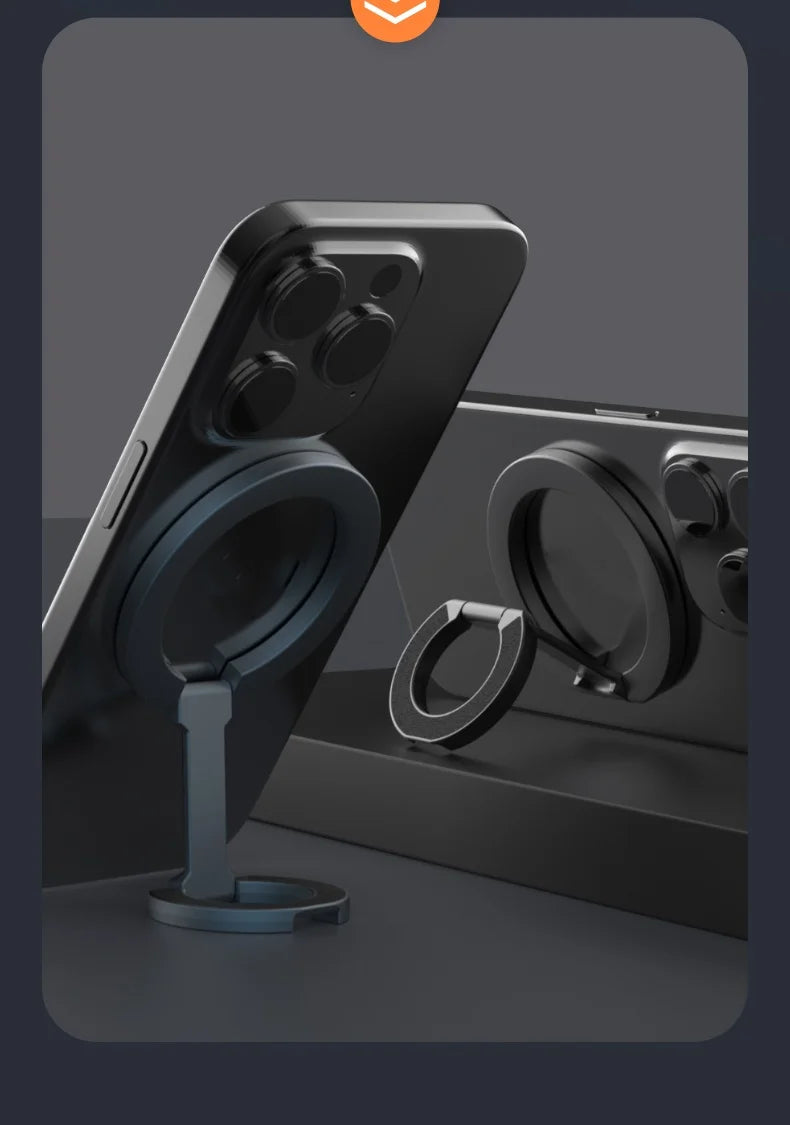 Double-Sided Magnetic Phone Ring Holder and Stand