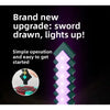 Rainbow LED Diamond Sword with USB Charging Base