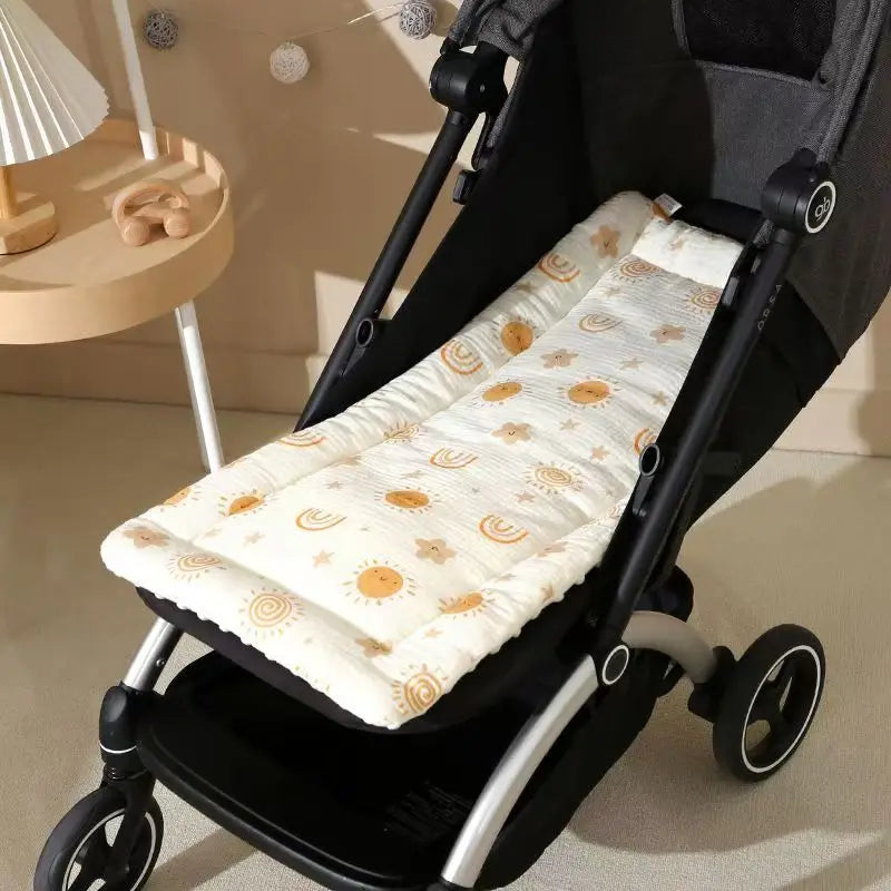 Plush Baby Stroller Seat Cushion - Soft Comfort Pad for Car Seats & Strollers