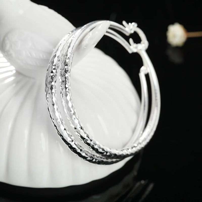 925 Sterling Silver Hoop Earrings