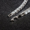 Sterling Silver Tennis Bracelet with Zircon Stones