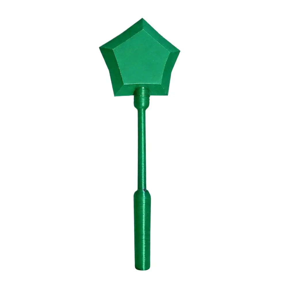 A green star-shaped contactless card payment wand.