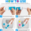 Flower-Shaped Toilet Bowl Cleaning Gel Stamp