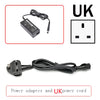Adaptateur secteur noir et cordon d'alimentation britannique pour ordinateurs portables