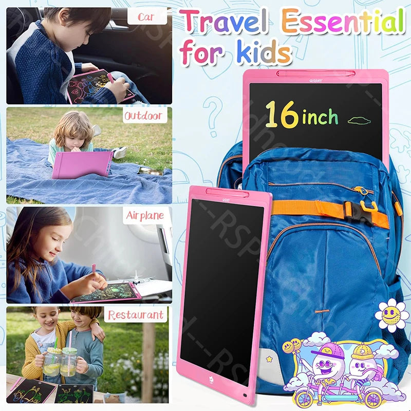 16-Inch Color LCD Writing Tablet with Erasable Screen