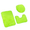 Plush Chenille Bathroom Rug Set with Non-Slip Backing