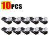 Ten pieces of waterproof two-pin electrical connectors for automotive wiring.