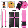 Secure Adjustable Luggage Strap with Combination Lock