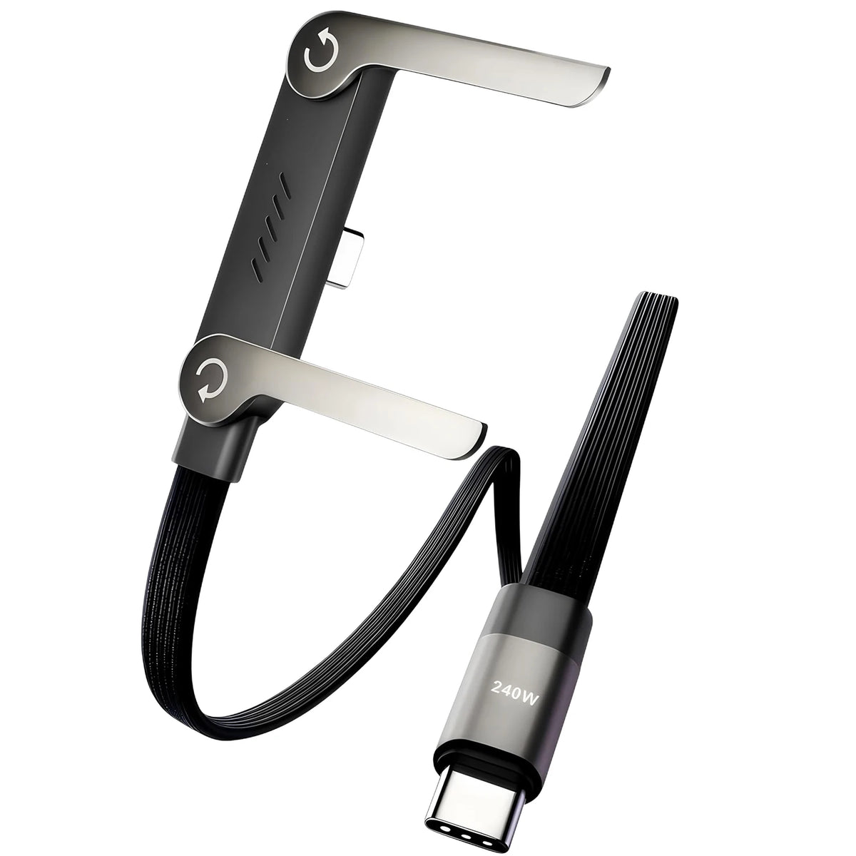 2-in-1 Foldable Charging Stand with Fast-Charge Cable