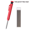 Heavy-Duty Carpenter Pencil Set with Extended Tip and Built-In Sharpener