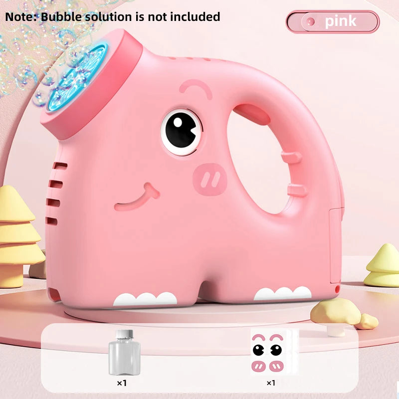 Máquina de Burbujas con Forma de Elefante y Luces LED