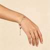 Double D CZ Gold-Plated Bracelet