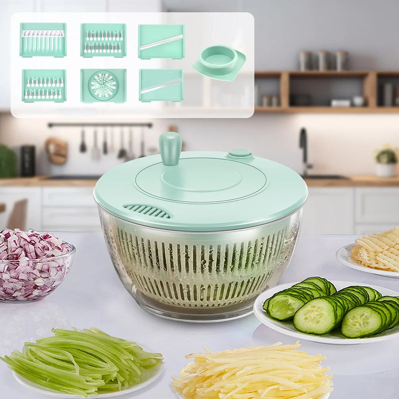 Multi-Function Salad Spinner & Veggie Slicer