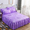 Floral Ruffle Bed Skirt with Matching Pillowcases