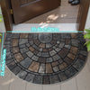 Semi-Circular Non-Slip Door Mat