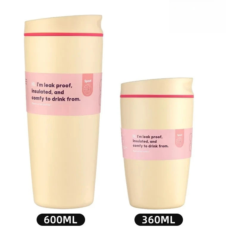 Double-Wall Insulated Coffee Tumbler with Leak-Resistant Lid