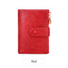 Women's Retro Tri-Fold Wallet with Large Capacity and Dual Zippers
