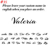 Personalized Cursive Name Necklace in Stainless Steel