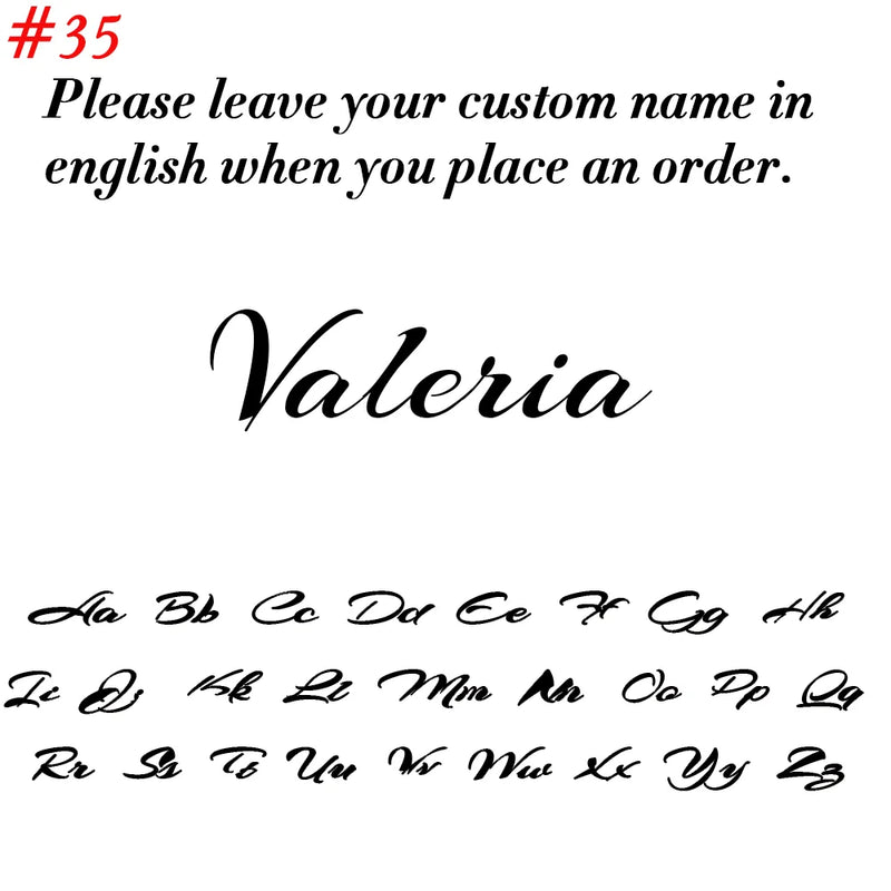 Personalized Cursive Name Necklace in Stainless Steel
