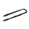 Black quick-release adjustable crossbody bag strap with a hanging ring.