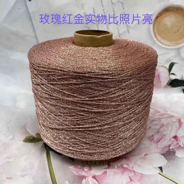 Glitter Blended Cotton Yarn Skein for Knitting & Crochet