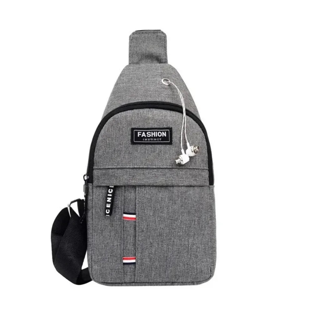 Men's Waterproof Canvas Waist Pack with Adjustable Strap