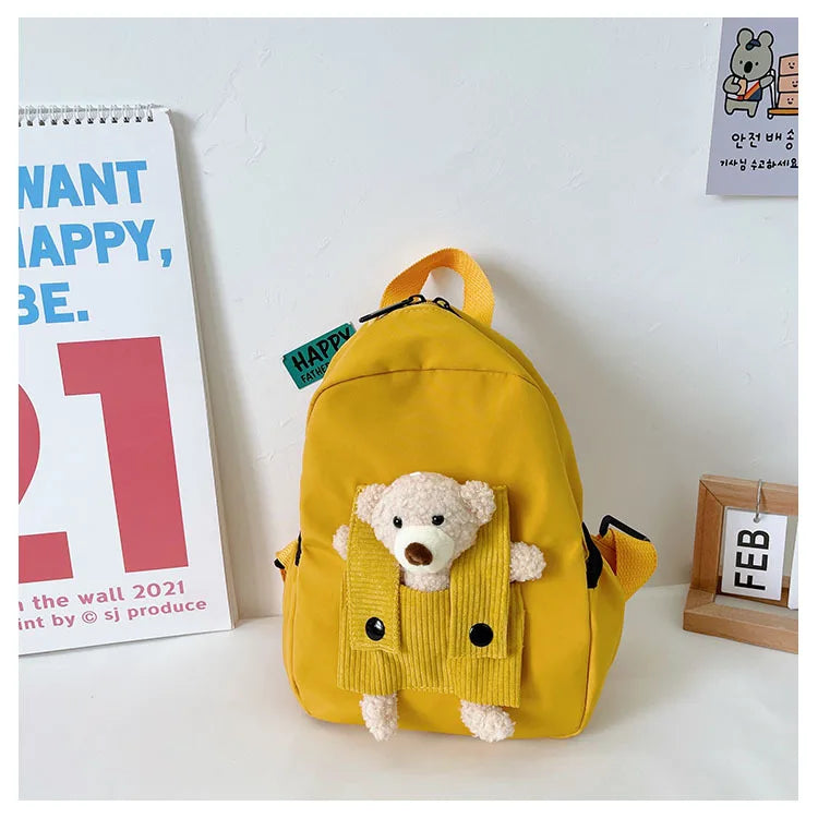 Cute Plush Bear Toddler Backpack