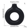 Donut-Shaped Decorative Plastic Vase for Home & Office