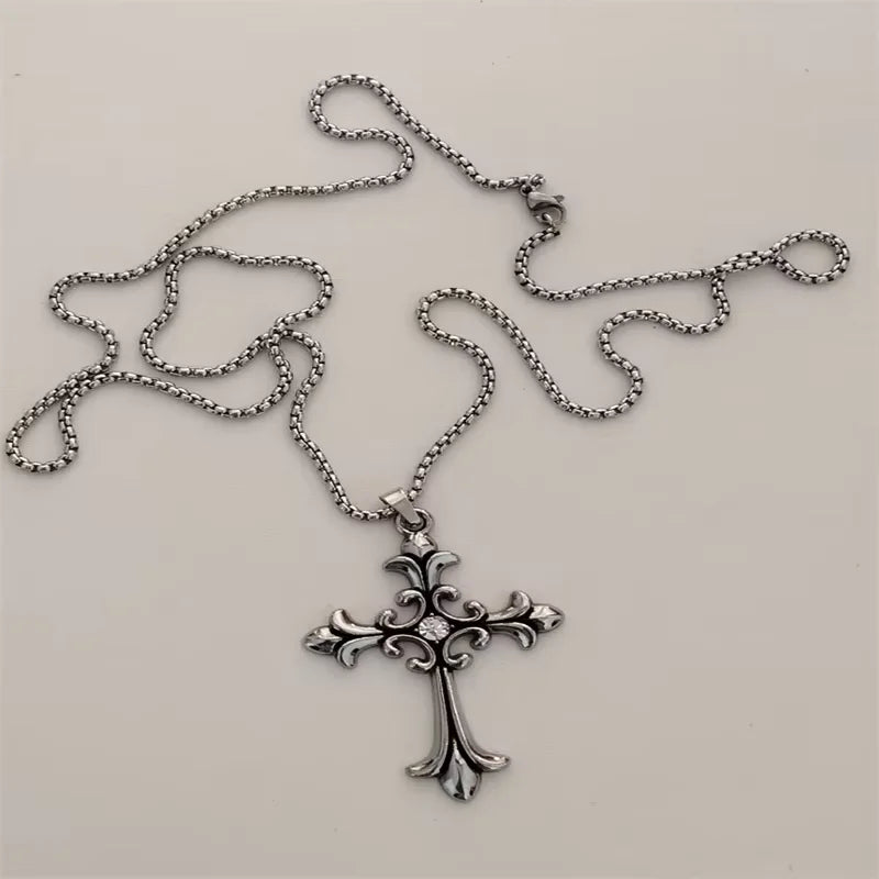 Vintage Cross Pendant Necklace